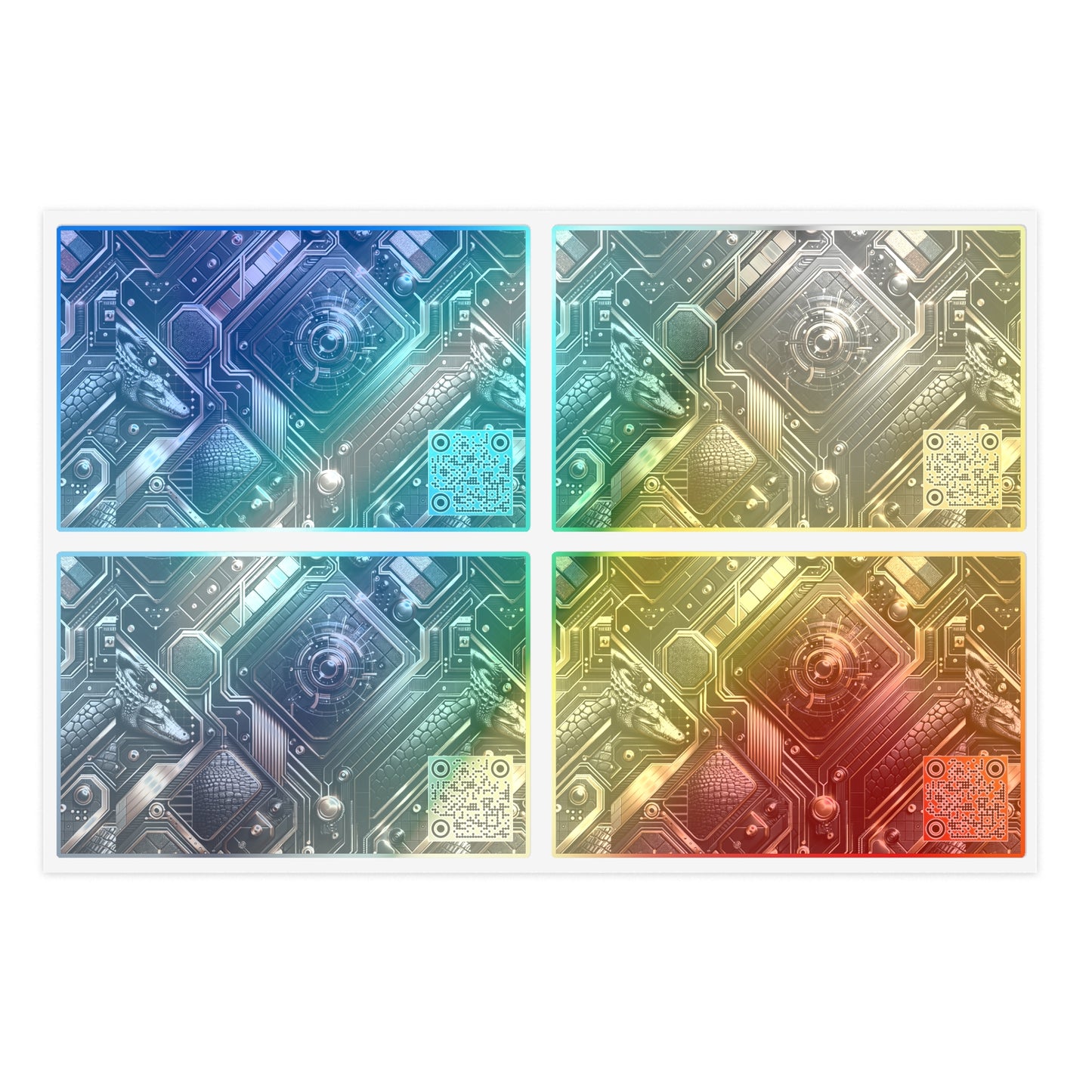 Tech Noir Fusion Sleek Tech Luxe Sticker Sheets - 8404 Design-56