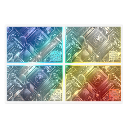 Tech Noir Fusion Sleek Tech Luxe Sticker Sheets - 8404 Design-56