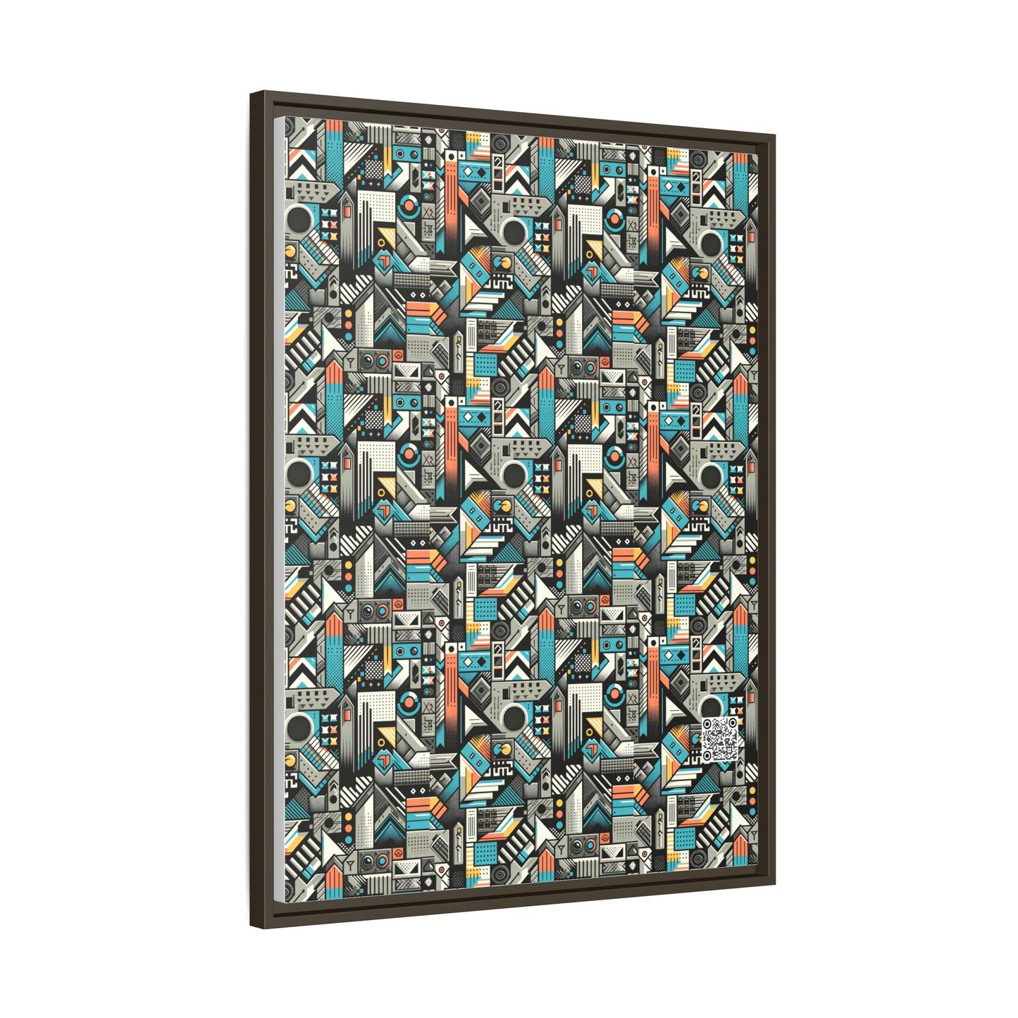 Digital Street Art Urban Street Style Matte Canvas, Framed (multi-color) - 8404 Design-81 A