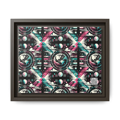 Digital Artistry Digital-native Streetwear Matte Canvas, Framed (multi-color) - 8404 Design-62 B