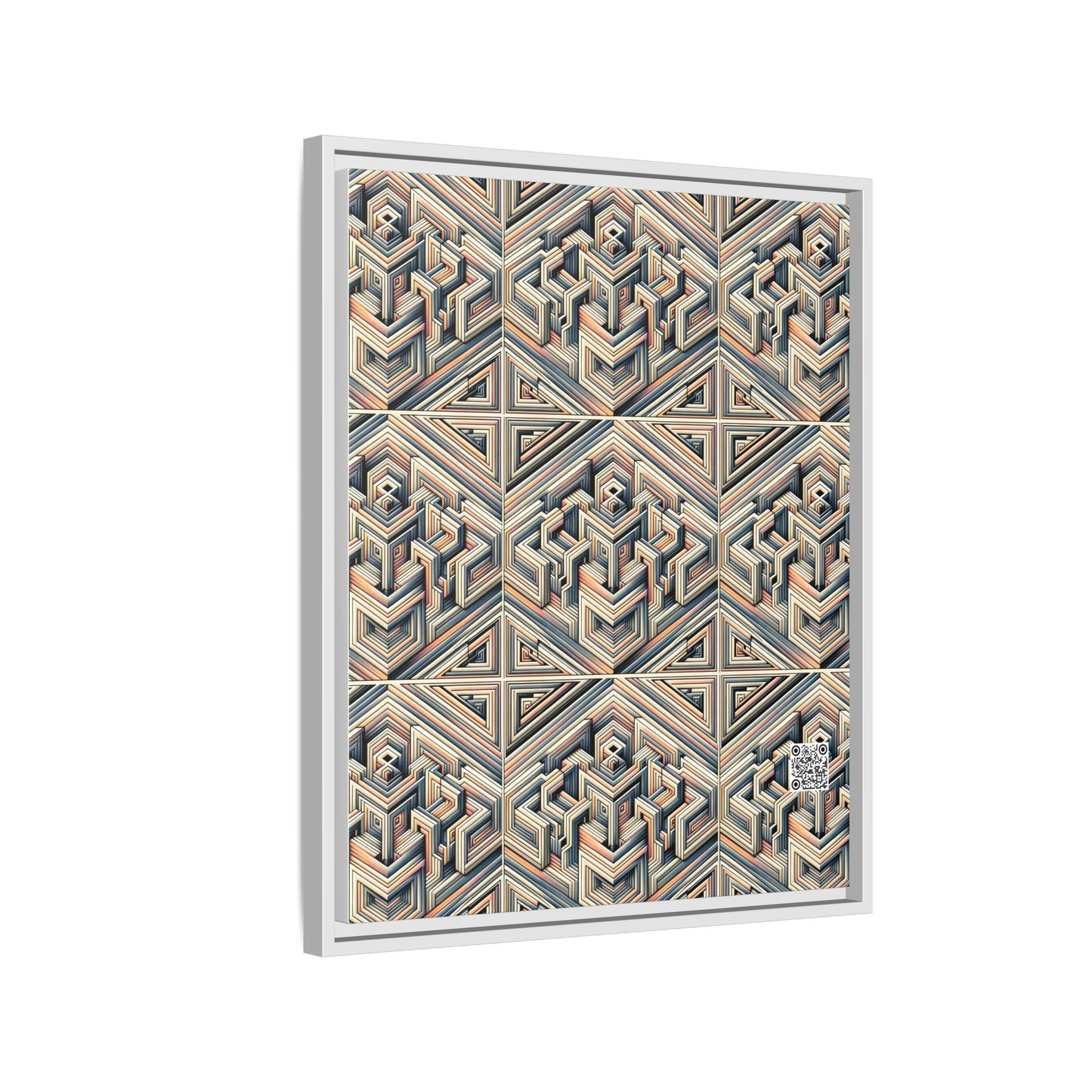 Tech Illusion Graphics Futuristic Artistry Matte Canvas, Framed (multi-color) - 8404 Design-52 B