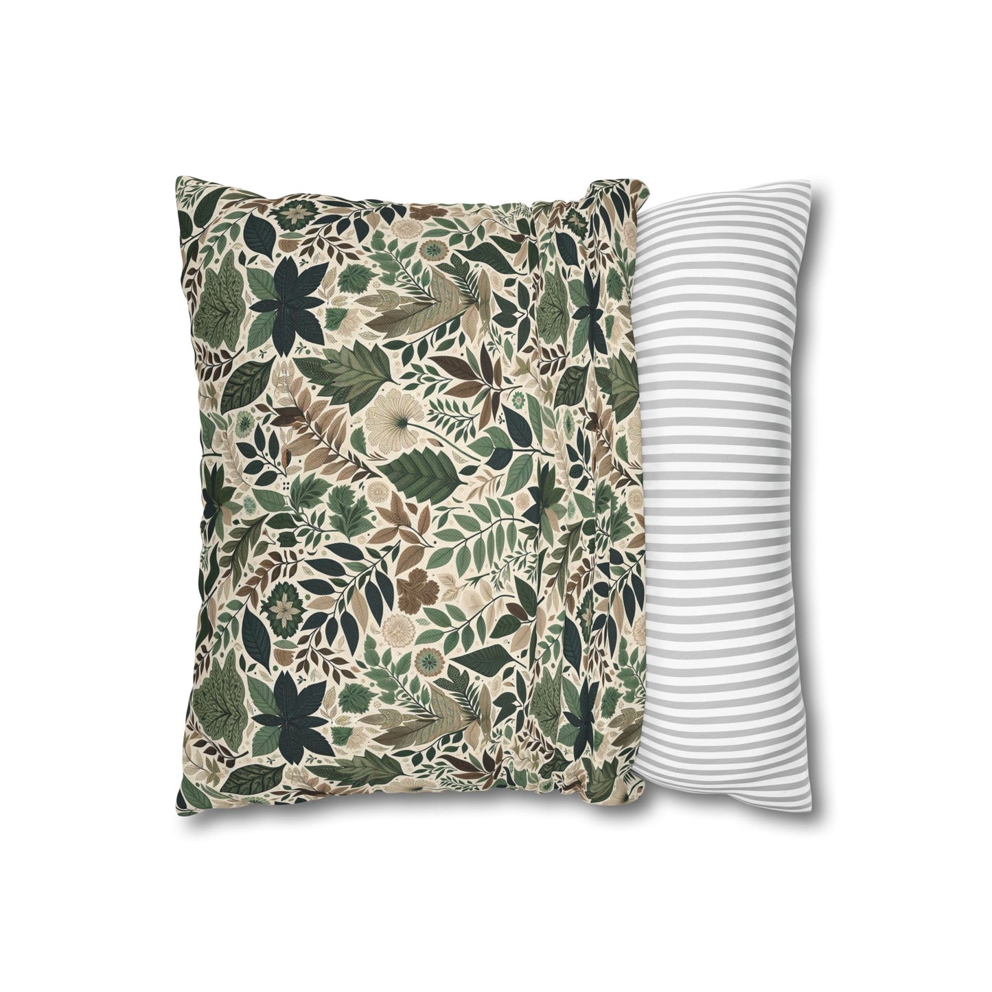 Streetwear Sustainability Environmentally Conscious Streetwear with a Natural Aesthetic Spun Polyester Square Pillowcase - 8404 Design-57