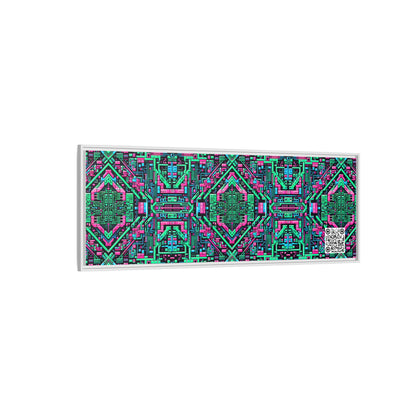 Digital Glitch Vibes Tech-Inspired Streetwear Matte Canvas, Framed (multi-Color) - 8404 Design-71 B