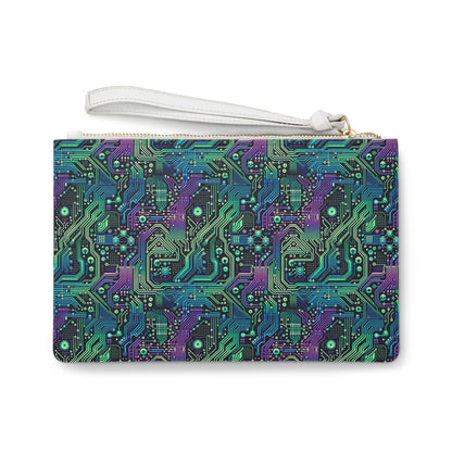 Tech-Infused Neon Tech-Forward Streetwear Clutch Bag - 8404 Design-66