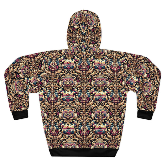 Digital Renaissance Modern Baroque Fusion Pullover Hoodie - 8404 Design-53