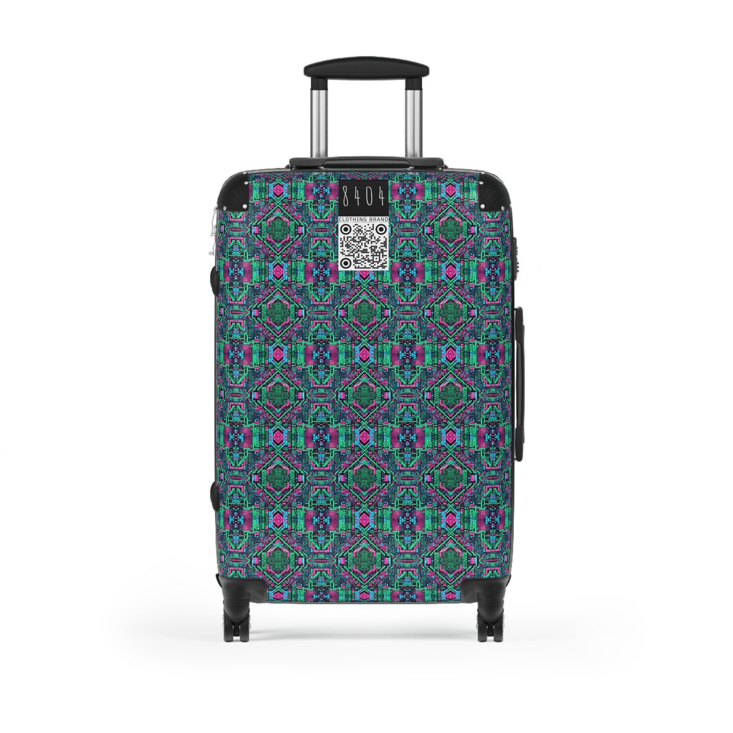 Digital Glitch Vibes Tech-Inspired Streetwear Suitcase - 8404 Design-71