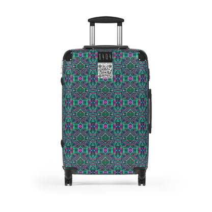 Digital Glitch Vibes Tech-Inspired Streetwear Suitcase - 8404 Design-71