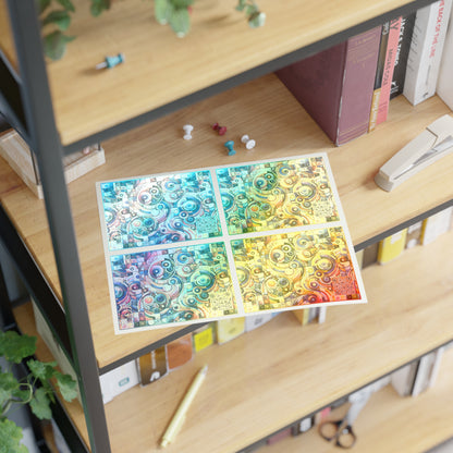 Digital Artistic Expression Artistic Streetwear Sticker Sheets - 8404 Design-49