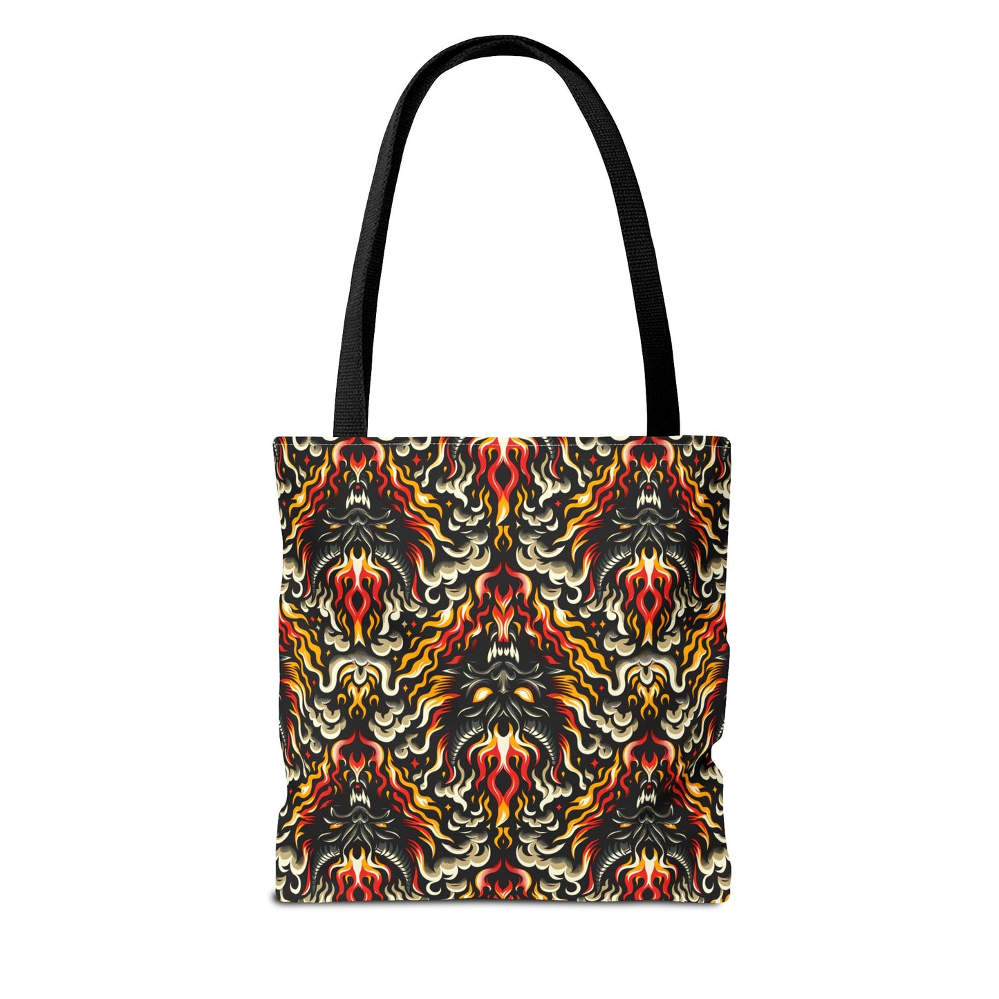 Flame Graphics Maximalist Streetwear Tote Bag - 8404 Design-59