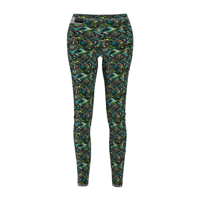 Women's Cut & Sew Casual Leggings Future Tech - 8404 Design-01