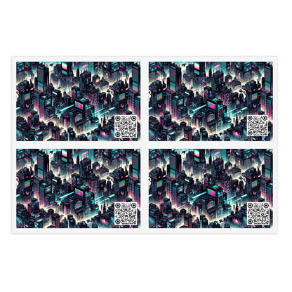 Digital Rebellion Tech-Inspired Streetwear Sticker Sheets - 8404 Design-51