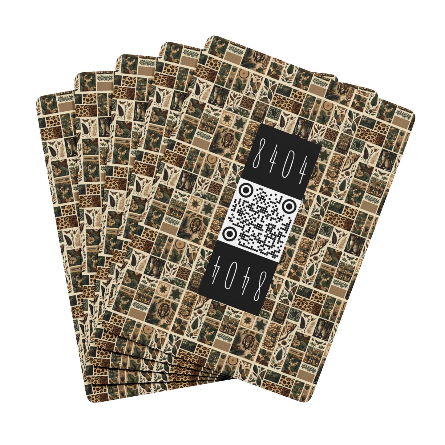 Streetwear Safari Urban Jungle Explorer Poker Playing Cards - 8404 Design-51 S