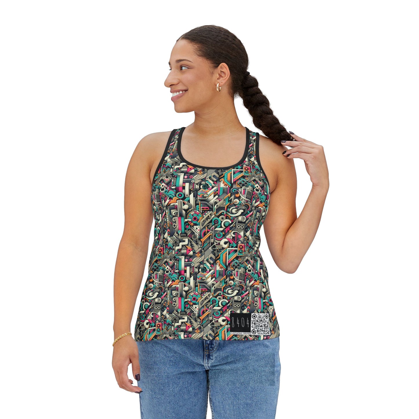 Digital Street Art Urban Street Style Women's Tank Top - 8404 Design-74