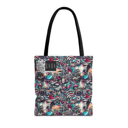 Urban Graffiti Fusion Eclectic Street Art Meets Modern Tech Culture Tote Bag - 8404 Design-50