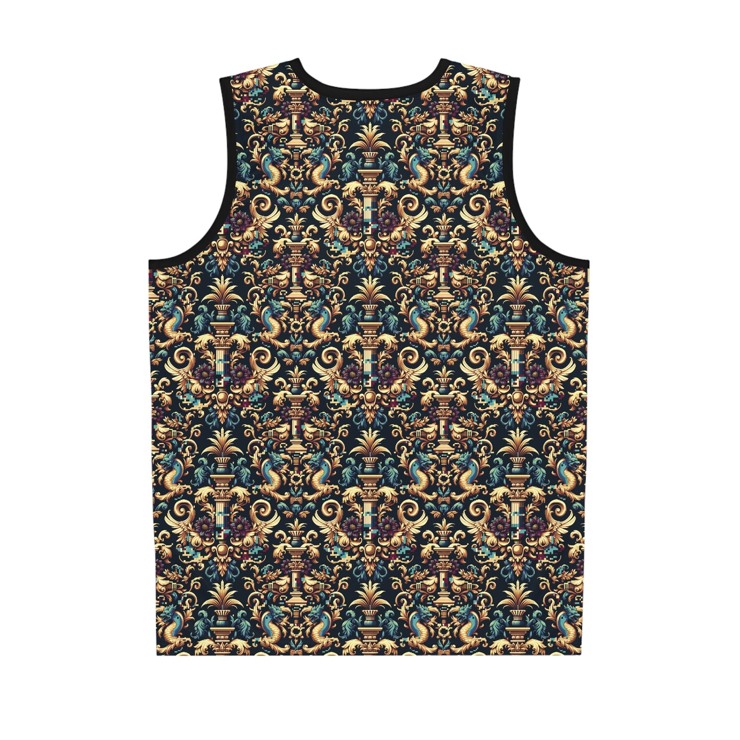 Digital Renaissance Modern Baroque Fusion Basketball Jersey - 8404 Design-57