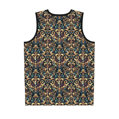 Digital Renaissance Modern Baroque Fusion Basketball Jersey - 8404 Design-57
