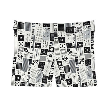 Digital Minimalism Minimalist Tech Women's Shorts - 8404 Design-54