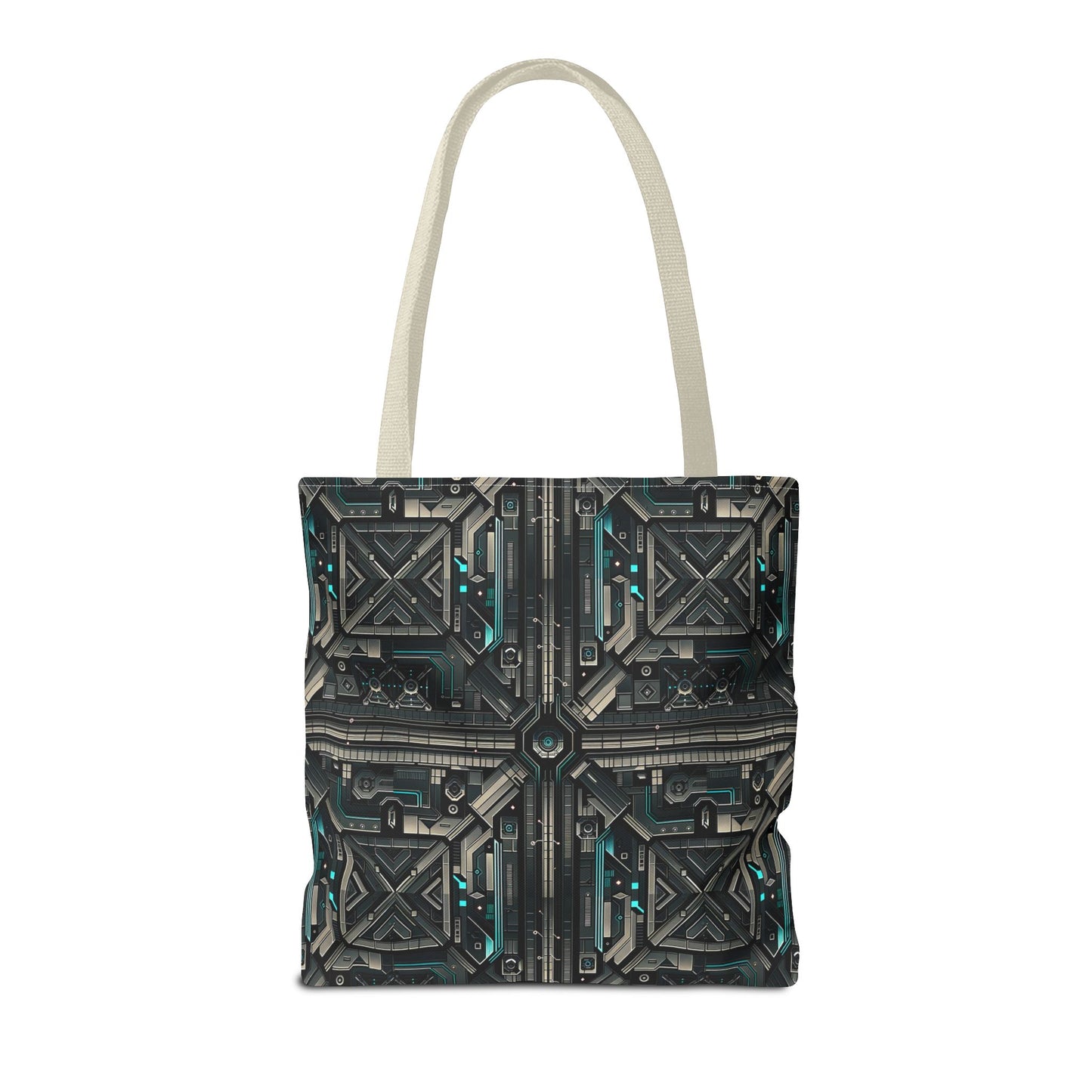 Tech Noir Futuristic Tech Aesthetic with a Dark Twist Tote Bag - 8404 Design-59