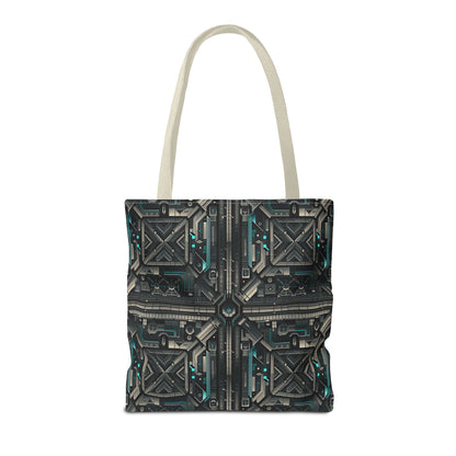 Tech Noir Futuristic Tech Aesthetic with a Dark Twist Tote Bag - 8404 Design-59