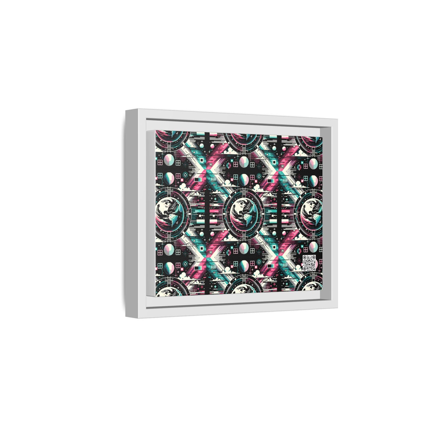 Digital Artistry Digital-native Streetwear Matte Canvas, Framed (multi-color) - 8404 Design-62 B