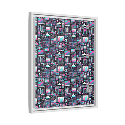 Digital Rebellion Youthful Streetwear with a Rebellious Digital Twist Matte Canvas, Framed (multi-color) - 8404 Design-71 A