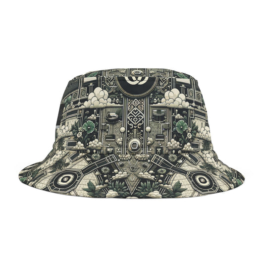 Cyber Garden Party Tech Garden Extravaganza Bucket Hat - 8404 Design-54
