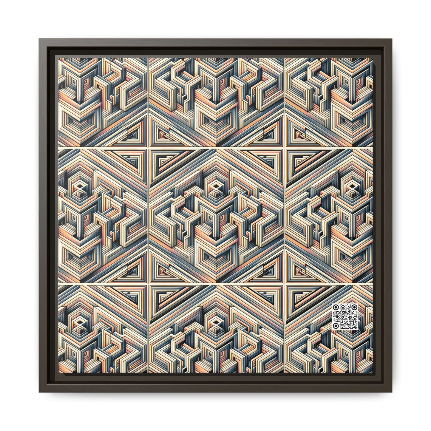 Tech Illusion Graphics Futuristic Artistry Matte Canvas, Framed (multi-color) - 8404 Design-52 B