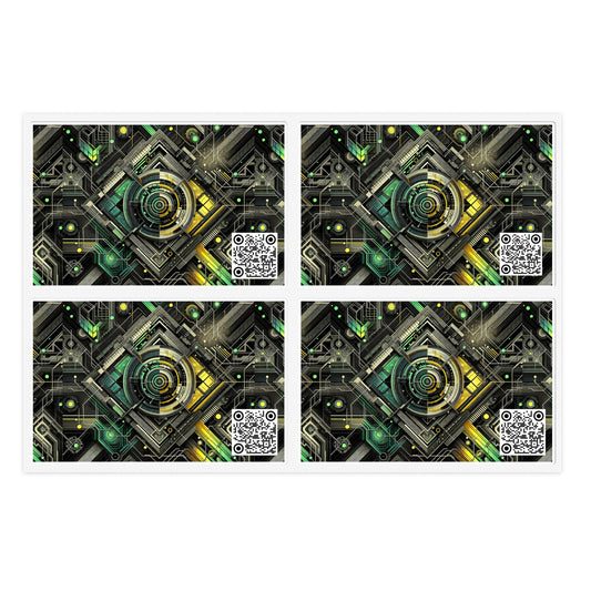 Tech Noir Graphics Tech-Inspired Streetwear Sticker Sheets - 8404 Design-57