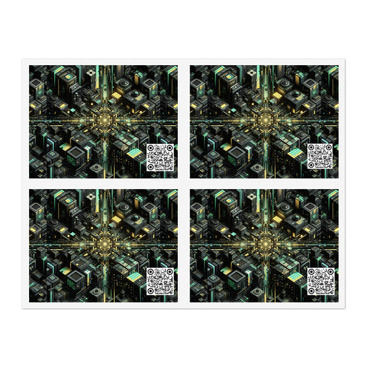 Tech Noir Graphics Tech-Inspired Streetwear Sticker Sheets - 8404 Design-66