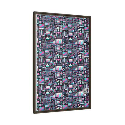 Digital Rebellion Youthful Streetwear with a Rebellious Digital Twist Matte Canvas, Framed (multi-color) - 8404 Design-71 A