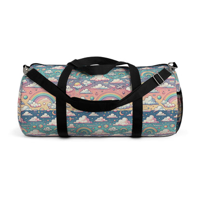 Digital Dreamland Whimsical and Nostalgic Streetwear With a Digital Twist Duffel Bag - 8404 Design-58
