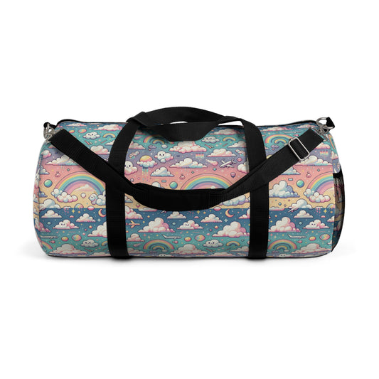 Digital Dreamland Whimsical and Nostalgic Streetwear With a Digital Twist Duffel Bag - 8404 Design-58