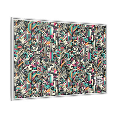 Digital Street Art Urban Street Style Matte Canvas, Framed (multi-color) - 8404 Design-74 A