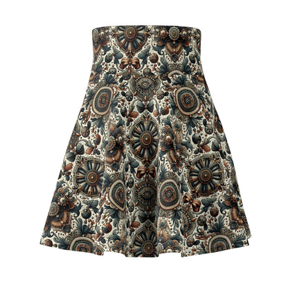 Neo-Dandyism Modern Dandy Streetwear Women's Skater Skirt - 8404 Design-51