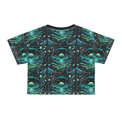 Digital Adventure Graphics Digital Explorer Crop Tee - 8404 Design-59