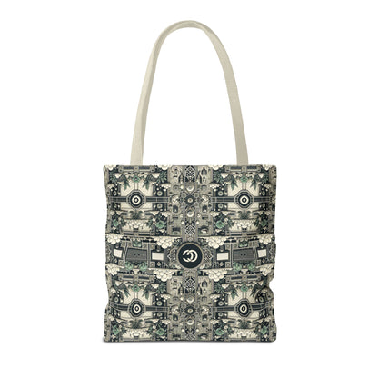Cyber Garden Party Tech Garden Extravaganza Tote Bag - 8404 Design-54