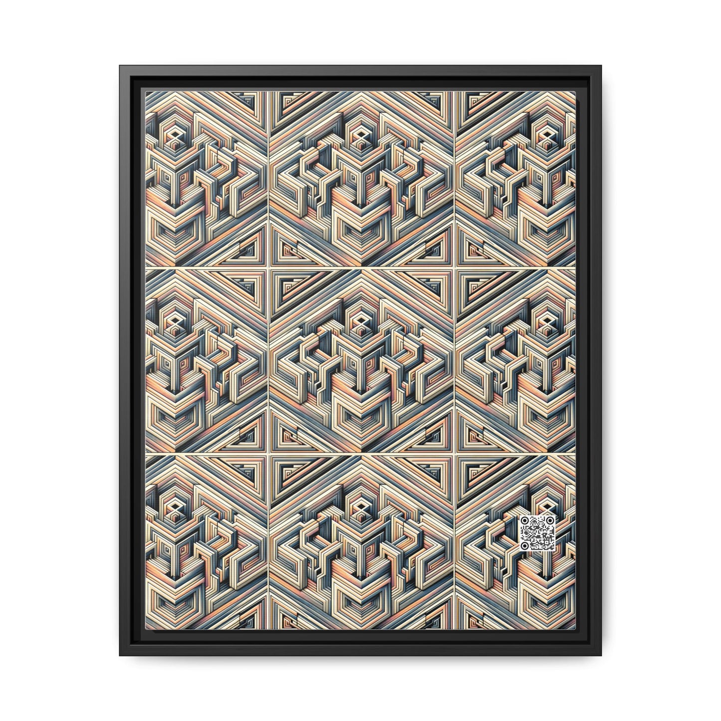 Tech Illusion Graphics Futuristic Artistry Matte Canvas, Framed (multi-color) - 8404 Design-52 A