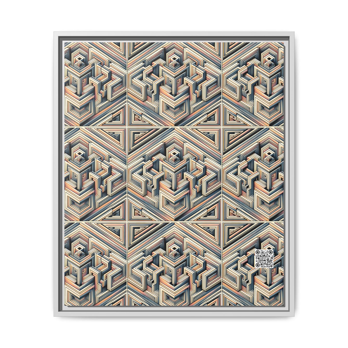 Tech Illusion Graphics Futuristic Artistry Matte Canvas, Framed (multi-color) - 8404 Design-52 B