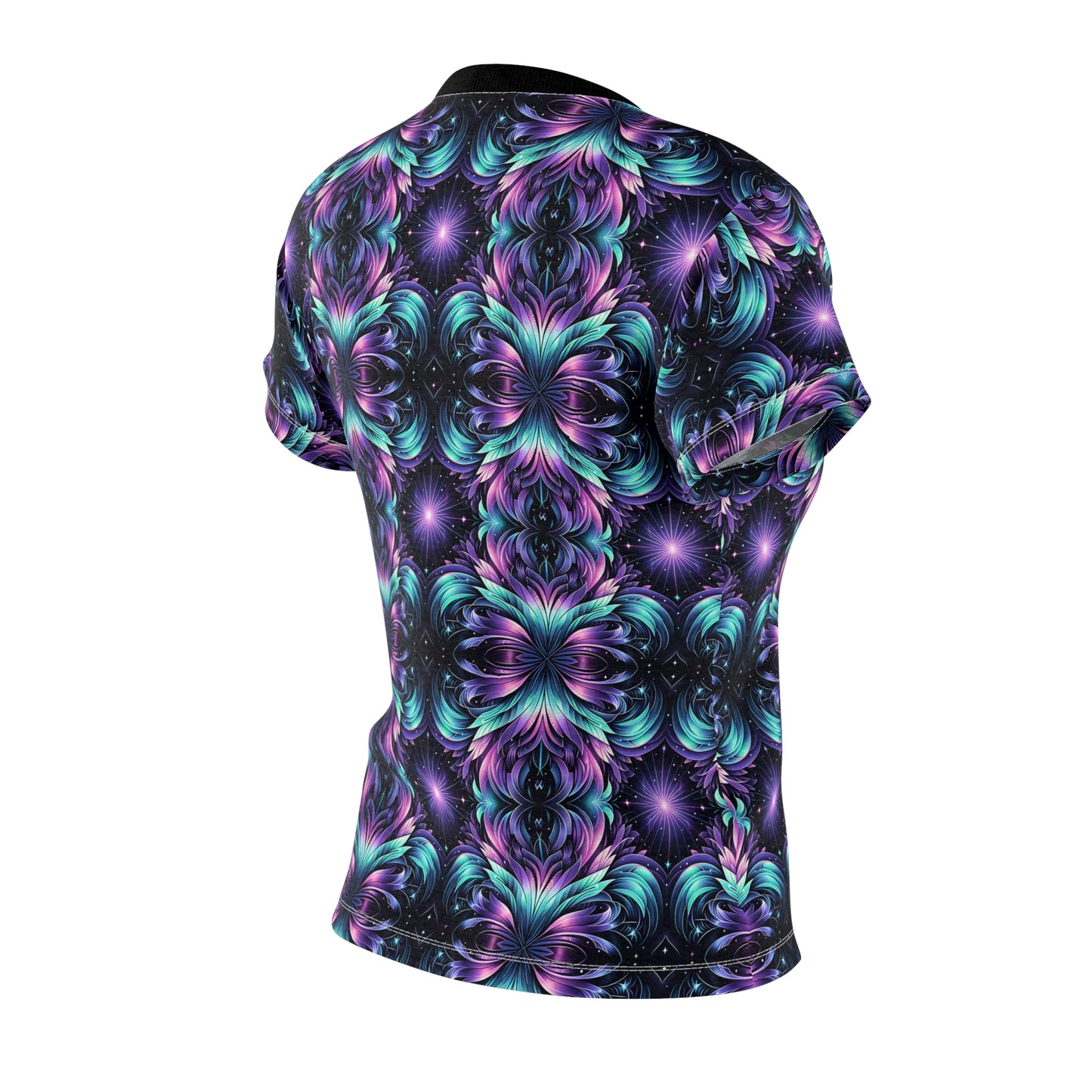 Iridescent Dream Futuristic Tech Women's Cut & Sew Tee - 8404 Design-60