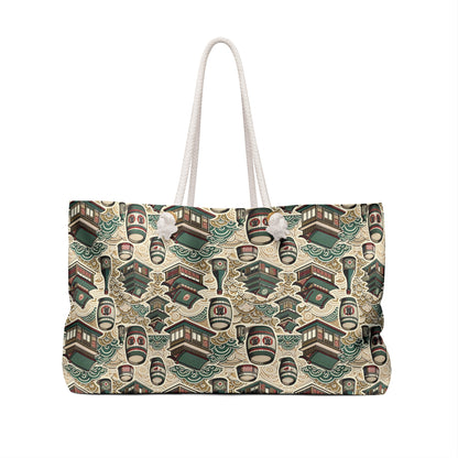 Cultural Artisanal Fusion Contemporary Cultural Elegance Weekender Bag - 8404 Design-68