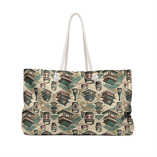 Cultural Artisanal Fusion Contemporary Cultural Elegance Weekender Bag - 8404 Design-68