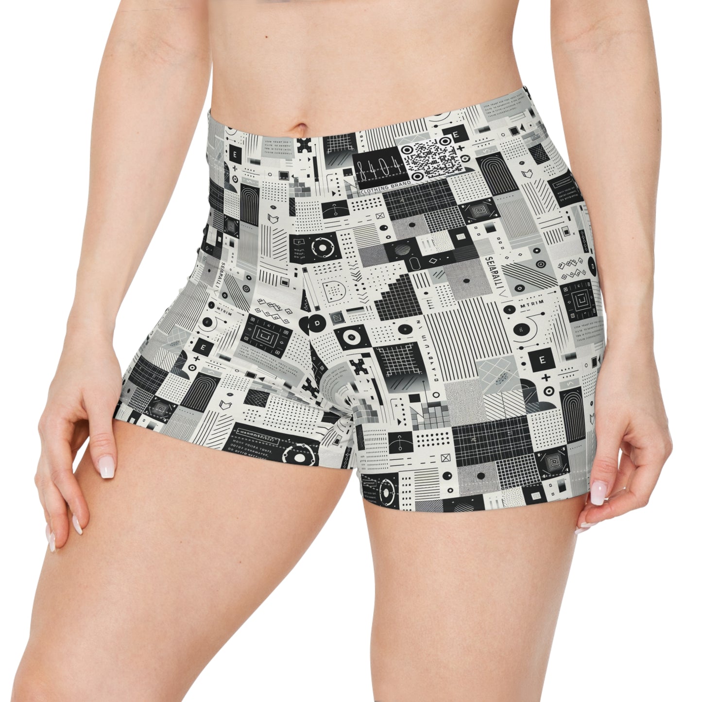 Digital Minimalism Minimalist Tech Women's Shorts - 8404 Design-50