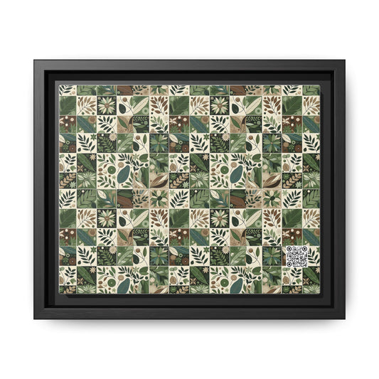 Streetwear Sustainability Environmentally Conscious Streetwear with a Natural Aesthetic Matte Canvas, Framed (multi-color) - 8404 Design-57 B