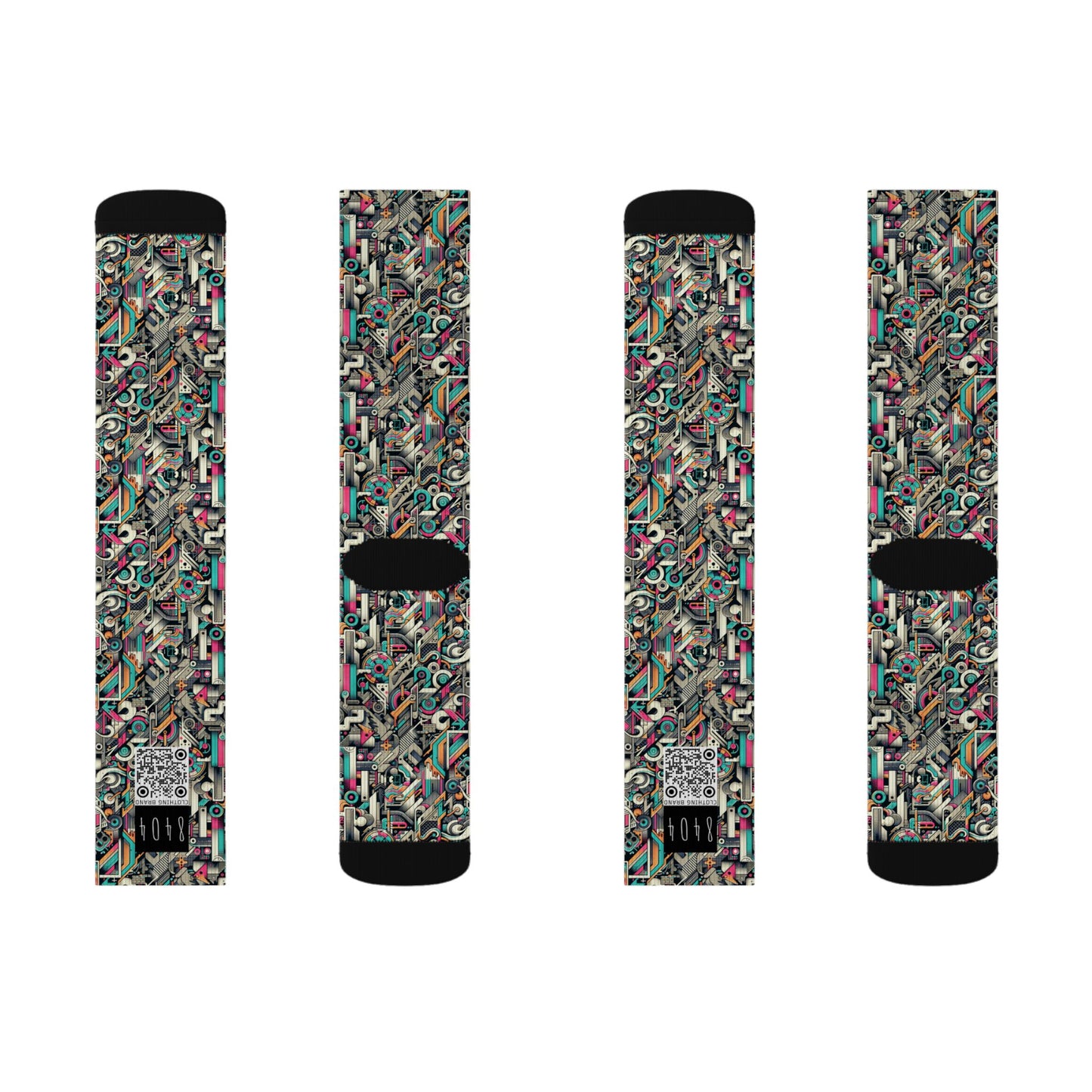 Digital Street Art Urban Street Style Sublimation Socks - 8404 Design-74