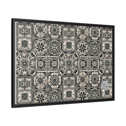 Cyber Garden Party Tech Garden Extravaganza Matte Canvas, Framed (multi-Color) - 8404 Design-45 A