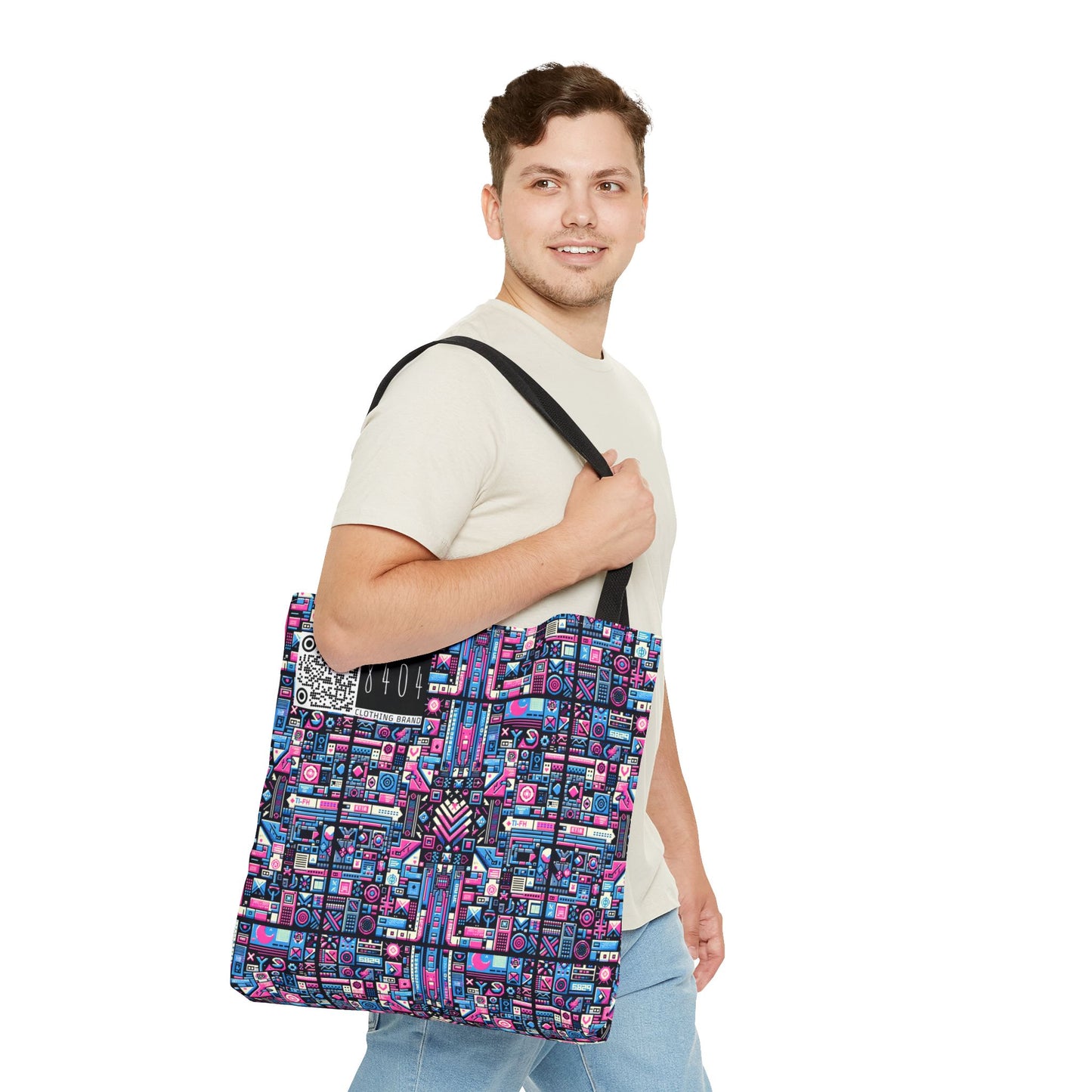 Digital Rebellion Youthful Streetwear with a Rebellious Digital Twist Tote Bag - 8404 Design-65