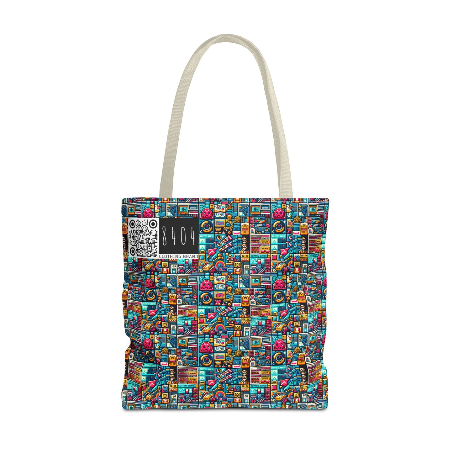 Digital Pop Culture Mashup Maximalist Pop Tote Bag - 8404 Design-47