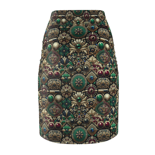 Neo-Dandyism Modern Dandy Streetwear Women's Pencil Skirt - 8404 Design-54
