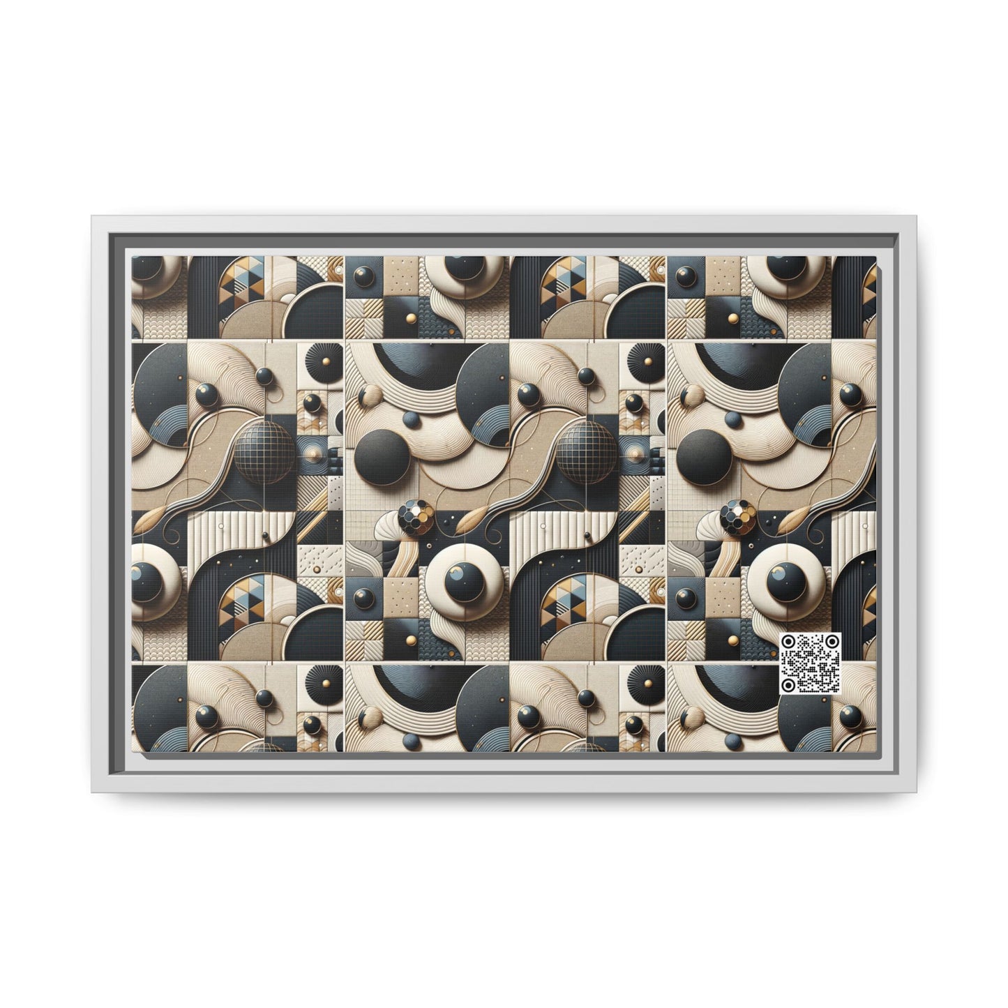 Tech-forward Luxe Streetwear Tech Luxe Fusion Matte Canvas, Framed (multi-color) - 8404 Design-71 B