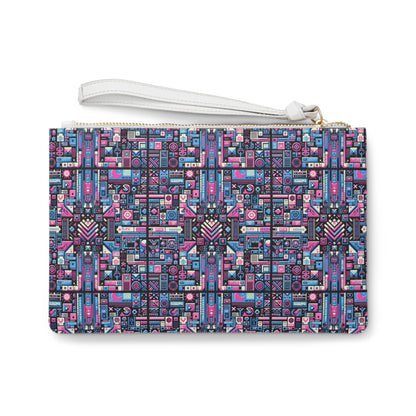 Digital Rebellion Youthful Streetwear with a Rebellious Digital Twist Clutch Bag - 8404 Design-65